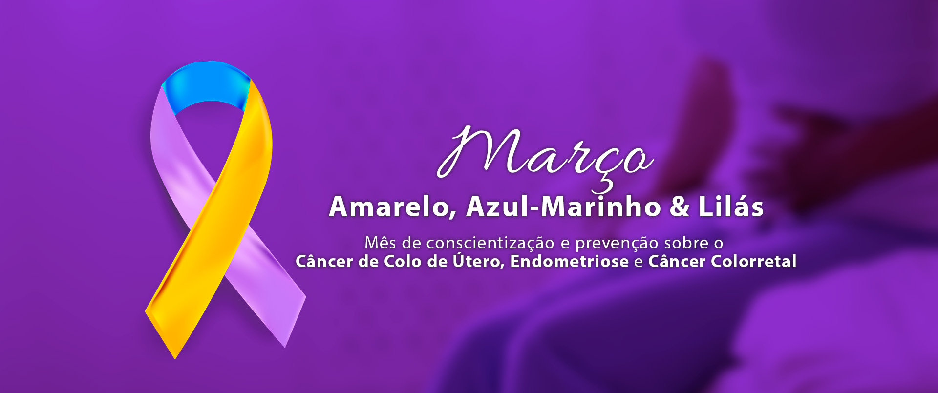 Março Lilas, Amarelo e Azul Marinho d