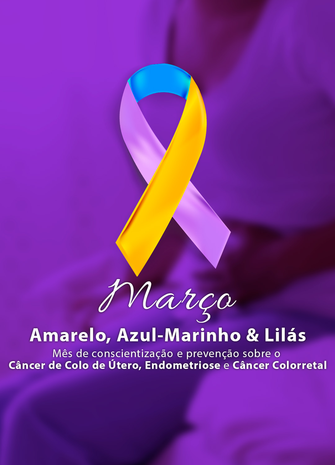 Março Lilas, Amarelo e Azul Marinho m